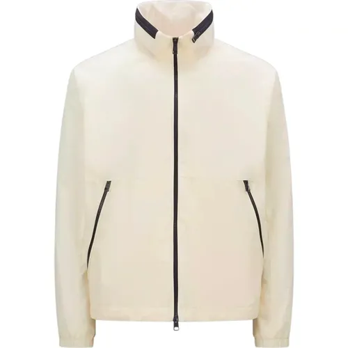 White Windbreaker Octano , male, Sizes: L, S - Moncler - Modalova