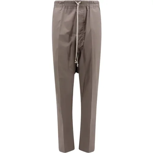Cotton Trouser with Adjustable Waistband , male, Sizes: M - Rick Owens - Modalova