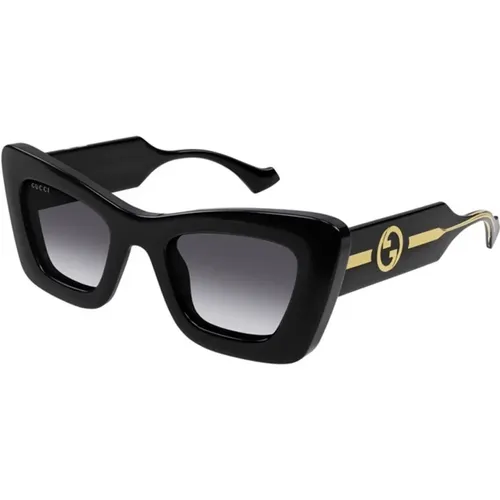 Schwarz Graue Sonnenbrille Gg1552S 001 - Gucci - Modalova
