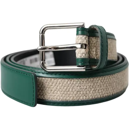 Braided Metal Buckle Belt , female, Sizes: 90 CM - Dolce & Gabbana - Modalova