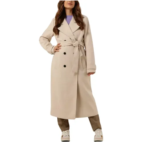 Shay Coat Trenchcoat Damen Sand , Damen, Größe: M - Modström - Modalova