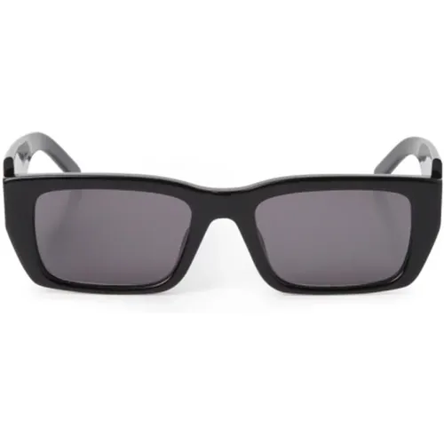 Asymmetrical Rectangular Sunglasses , unisex, Sizes: 53 MM - Palm Angels - Modalova