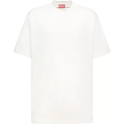 Herren Baumwoll-T-Shirt mit Oval-D Logo , Herren, Größe: S - Diesel - Modalova