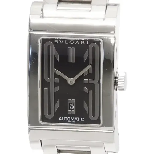 Pre-owned Stainless Steel watches , male, Sizes: ONE SIZE - Bvlgari Vintage - Modalova