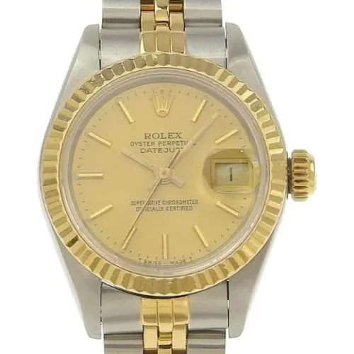 Pre-owned Metal watches , female, Sizes: ONE SIZE - Rolex Vintage - Modalova