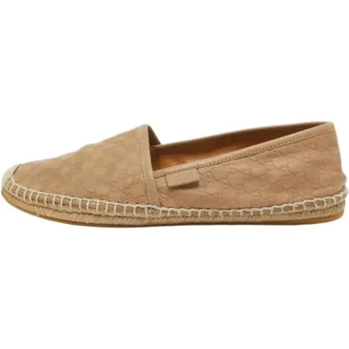 Pre-owned Leather espadrilles , female, Sizes: 4 UK - Gucci Vintage - Modalova