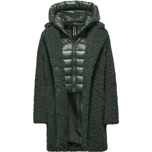 Sherpa Fleece Overcoat with Detachable Hood , female, Sizes: S, L, M, XL, XS, 2XL - BomBoogie - Modalova