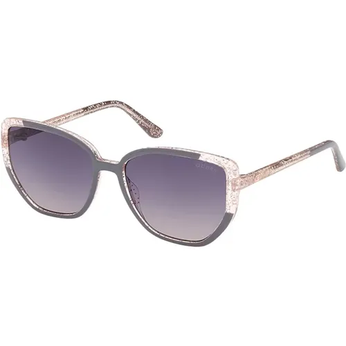 Stilvolle Sonnenbrille mit grauen Verlaufsgläsern , Damen, Größe: ONE Size - Guess - Modalova