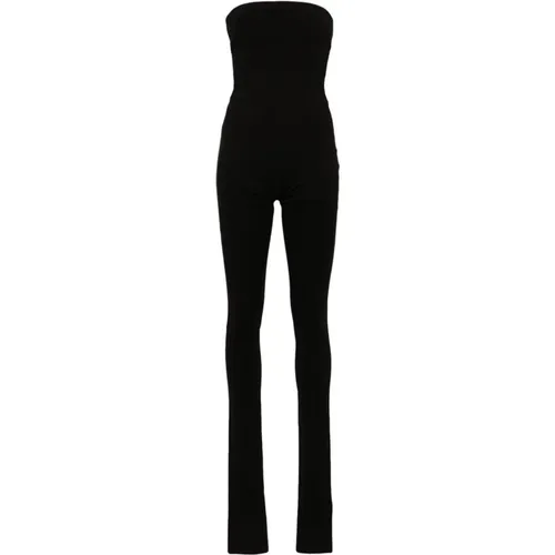 Schwarze Strapless Skinny Cut Hose , Damen, Größe: M - The Attico - Modalova