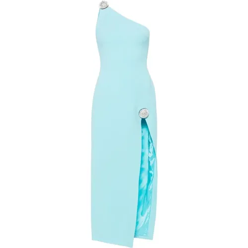 Clear Asymmetric One-Shoulder Dress , female, Sizes: 2XS - David Koma - Modalova