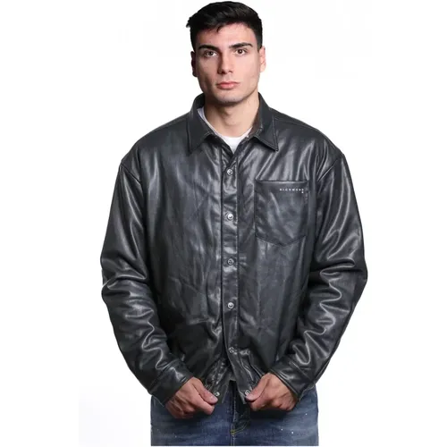 Eco-Leather Jacket Uma24096Ca HB , male, Sizes: 2XL, M, XL - John Richmond - Modalova