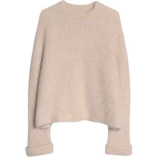 Café Au Lait Alpaca Knit Sweater - Aim'n - Modalova