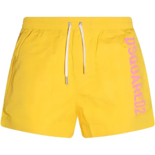 Vibrant Technicolor Men`s Beachwear in , male, Sizes: 2XL - Dsquared2 - Modalova