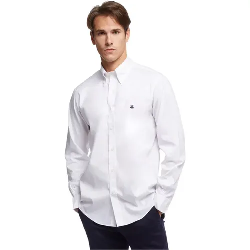 Regent regelmäßiges Nicht-Eis-Sport-Shirt, Pinpoint, Button-Down-Kragen , Herren, Größe: XS - Brooks Brothers - Modalova