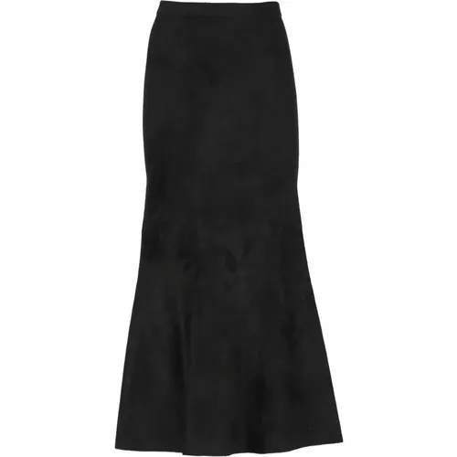 Wool Blend Elastic Waist Skirt , female, Sizes: S - D.Exterior - Modalova