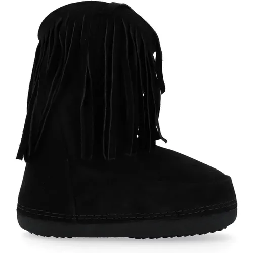 Schwarze Cowboy Fransen Stiefel - Inuikii - Modalova