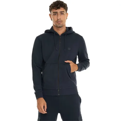 Kapuzenpullover mit Reißverschluss , Herren, Größe: 6XL - Boss - Modalova