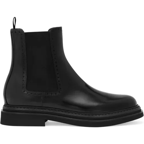 Flat Shoes Brushed Ankle Boot , male, Sizes: 6 UK, 9 UK, 8 UK, 10 UK, 11 UK, 7 UK - Dolce & Gabbana - Modalova