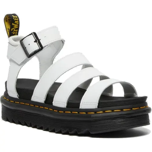 Flat Slide Sandals with 3-Belt Design , female, Sizes: 7 UK - Dr. Martens - Modalova