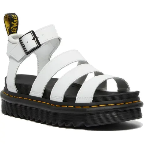 Flat Slide Sandals with 3-Belt Design , female, Sizes: 7 UK, 5 UK - Dr. Martens - Modalova