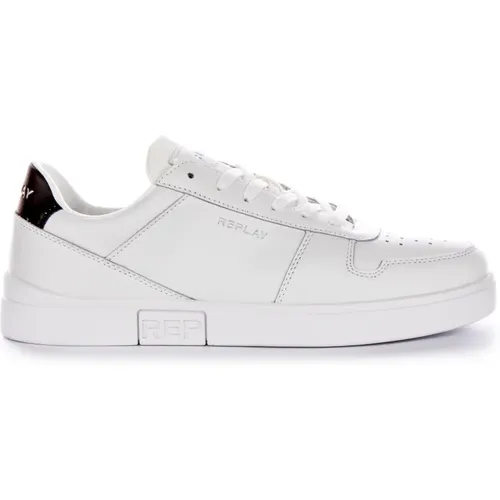 Black Court Trainer Men , male, Sizes: 9 UK, 7 UK, 8 UK, 10 UK, 11 UK - Replay - Modalova