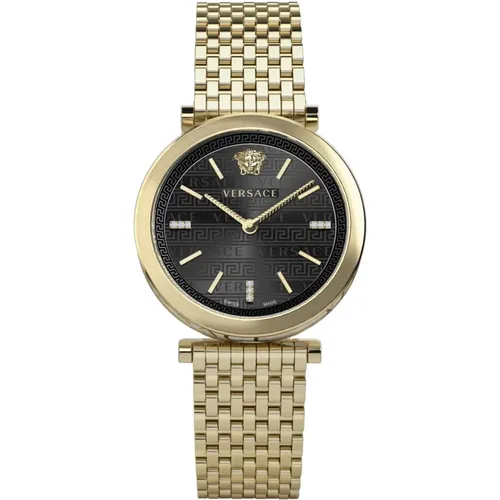 V-Twist Stainless Steel Bracelet Watch , female, Sizes: ONE SIZE - Versace - Modalova