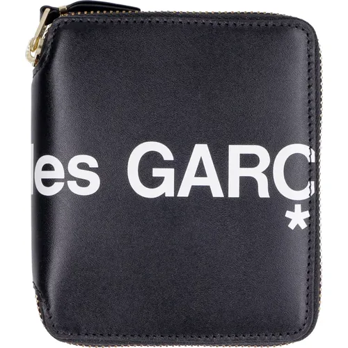 Leder Reißverschlussbrieftasche , Damen, Größe: ONE Size - Comme des Garçons - Modalova