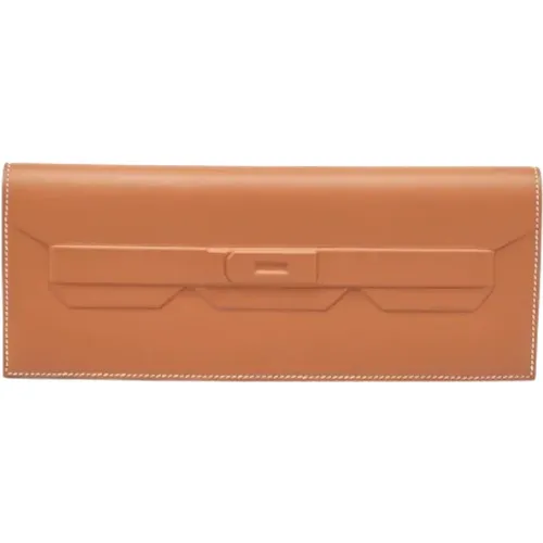 Pre-owned Leather clutches , female, Sizes: ONE SIZE - Hermès Vintage - Modalova