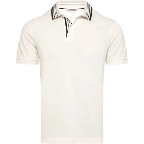 Klassisches Polo Shirt in Weißem Sand , Herren, Größe: L - Orlebar Brown - Modalova