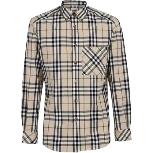 Blusen Shirts , Herren, Größe: L - Burberry - Modalova