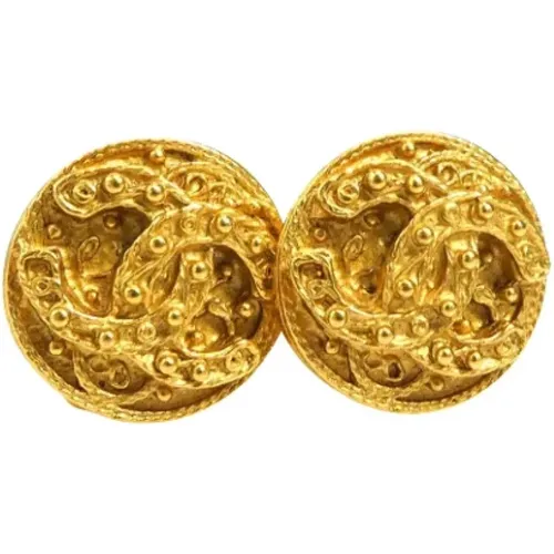 Pre-owned Metal earrings , female, Sizes: ONE SIZE - Chanel Vintage - Modalova