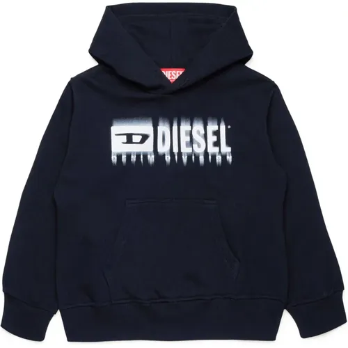 Kapuzenpullover mit degradé Logo - Diesel - Modalova