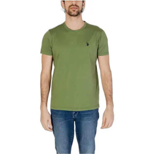 Printed Round Neck T-Shirt , male, Sizes: M, 2XL, S, 3XL, L - U.s. Polo Assn. - Modalova