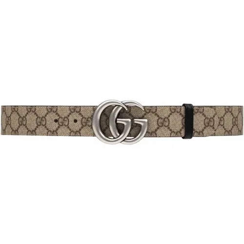 Reversible GG Marmont Belt , male, Sizes: 100 CM, 90 CM, 105 CM, 95 CM - Gucci - Modalova