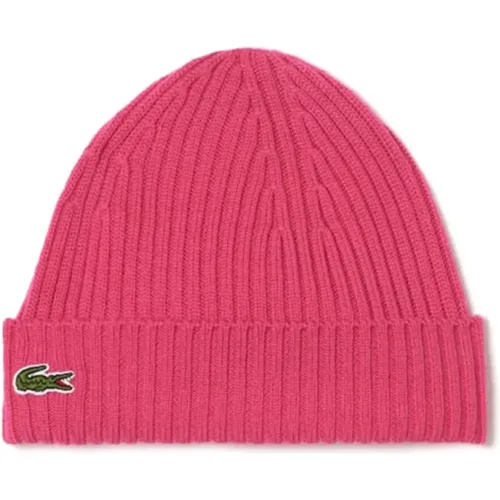 Fuchsia Logo Cap , male, Sizes: ONE SIZE - Lacoste - Modalova