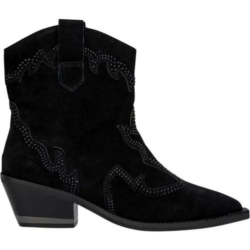 Flat ankle boot sharp toe , female, Sizes: 4 UK, 8 UK, 7 UK, 3 UK, 5 UK, 2 UK, 9 UK, 6 UK - Alma en Pena - Modalova