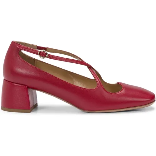 Patent Leather Cross Strap Heels , female, Sizes: 5 1/2 UK, 5 UK, 7 UK, 4 1/2 UK, 8 UK, 3 UK - A. Bocca - Modalova