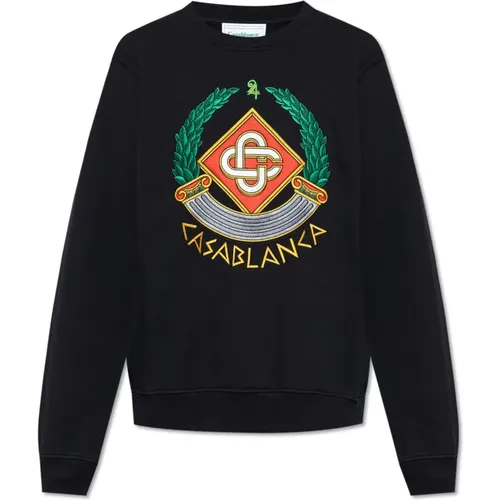 Sweatshirt mit Logo , Herren, Größe: L - Casablanca - Modalova