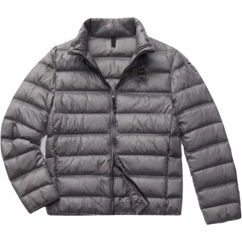 Short slim down jacket , male, Sizes: L - Blauer - Modalova