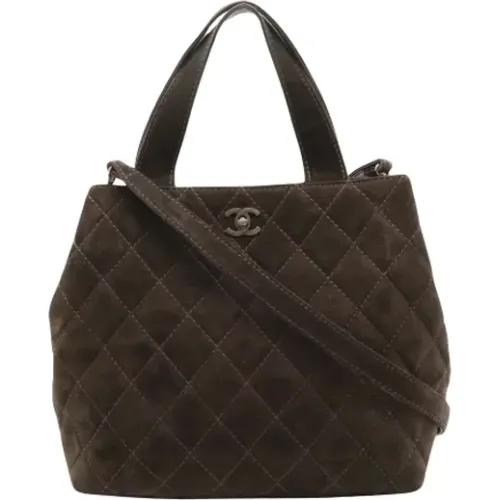 Pre-owned Suede totes , female, Sizes: ONE SIZE - Chanel Vintage - Modalova