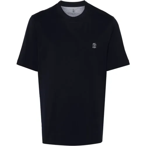 T-shirts and Polos - Girocollo M/L , male, Sizes: XL, L, M, 2XL - BRUNELLO CUCINELLI - Modalova