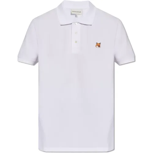 Baumwollpoloshirt , Herren, Größe: M - Maison Kitsuné - Modalova