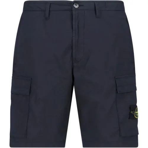 Shorts with Hidden Pockets , male, Sizes: W30, W29, W34, W32 - Stone Island - Modalova