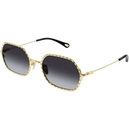 Gold Graue Sonnenbrille Modell Ch0231S - Chloé - Modalova