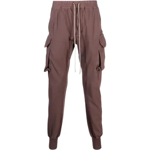 Mauve Cut Mastodon Sweatpants , male, Sizes: L - Rick Owens - Modalova