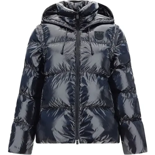 Schwarze Crystal Index Jacke Aw24 , Damen, Größe: S - pinko - Modalova