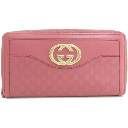 Pre-owned Leather wallets , female, Sizes: ONE SIZE - Gucci Vintage - Modalova