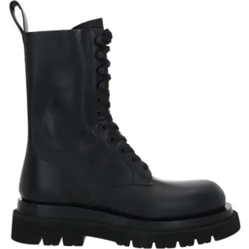 Leather Anfibio Boots , male, Sizes: 7 UK - Bottega Veneta - Modalova