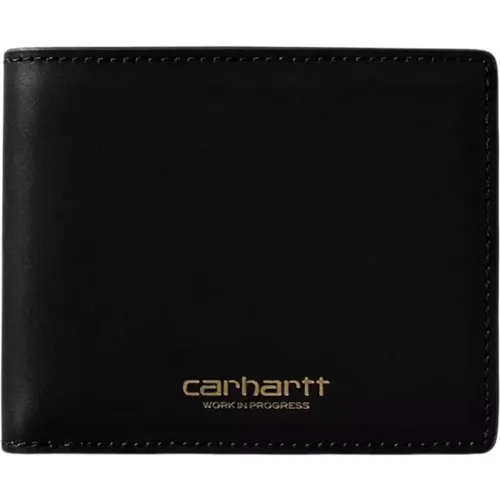 Vegas Billfold Leather Wallet Gold , female, Sizes: ONE SIZE - Carhartt WIP - Modalova