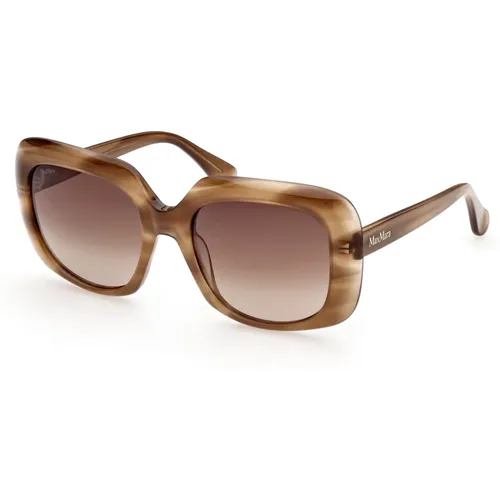 Elegante Sonnenbrille für Frauen - Mm0038 Logo8 , Damen, Größe: 55 MM - Max Mara - Modalova